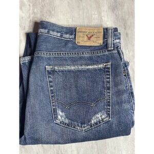 American Eagle Outfitters Men's Classic Blue Bootcut Jeans